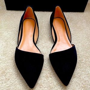 J.Crew Zoe suede d'Orsay flats